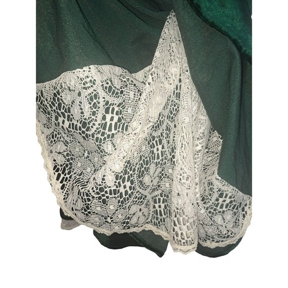 Fame Kids 14 Green/White Holiday Dress - Picture 4 of 6